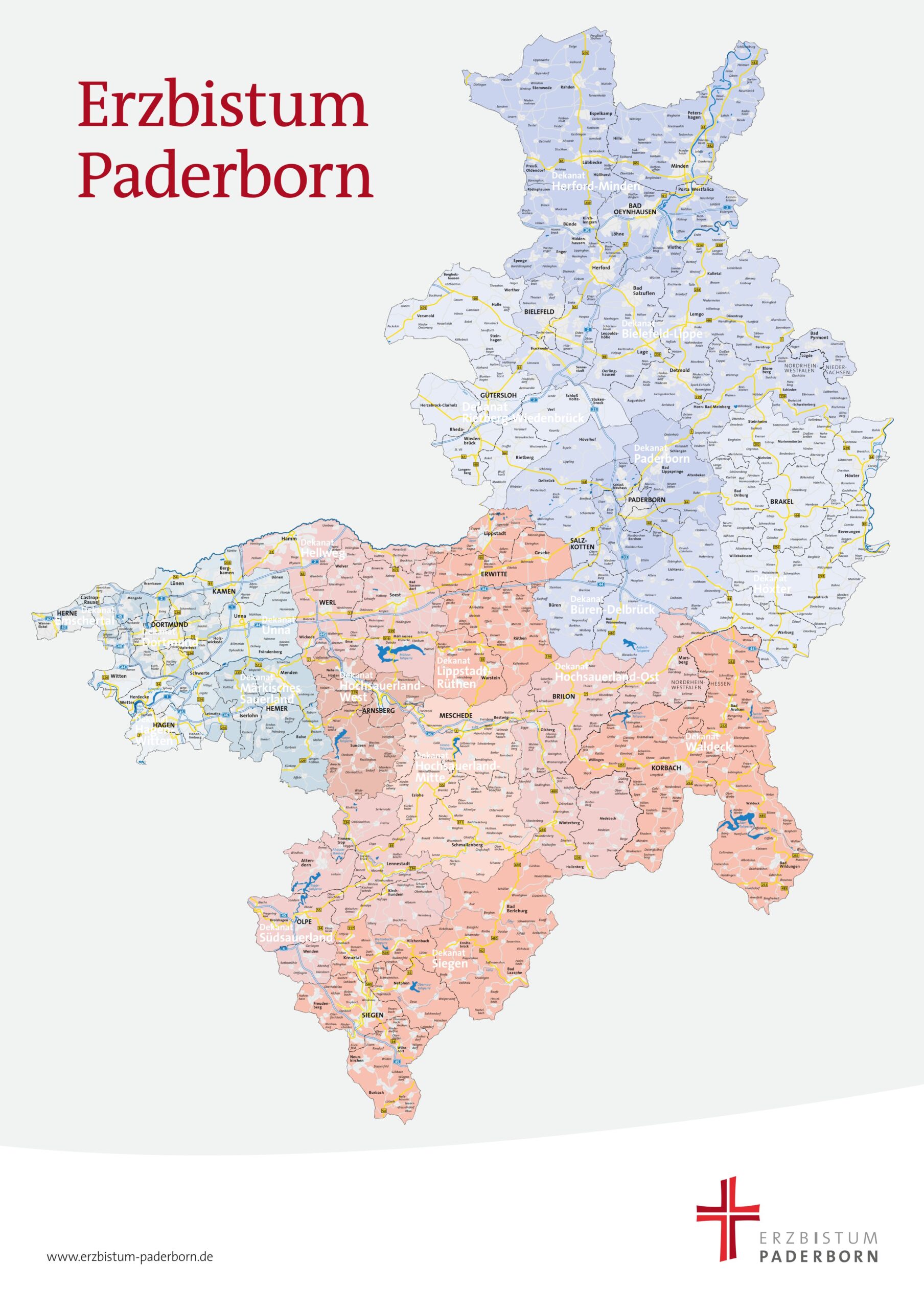 Einsatzorte Erzbistum Paderborn